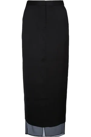 Calvin Klein Sheer-panel maxi skirt