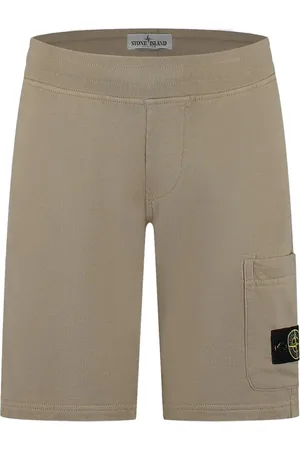 Stone Island Compass-tag cotton shorts