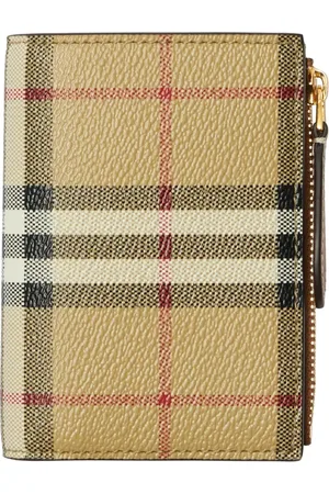 Burberry Small check-print bi-fold wallet