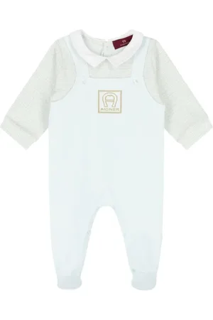 Aigner Logo-embroidered babygrow
