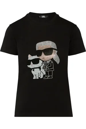 Karl Lagerfeld Ikon rhinestone-embellished T-shirt