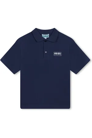 Kenzo Logo-print organic cotton polo shirt