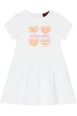 Aigner Heart-print short-sleeve dress