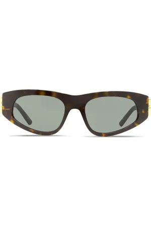 Balenciaga Logo-plaque arm sunglasses