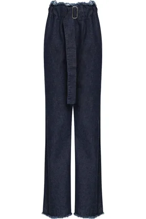 Uma Raquel Davidowicz Fringed buckled jeans