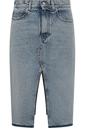 Stella McCartney Split-detail denim skirt