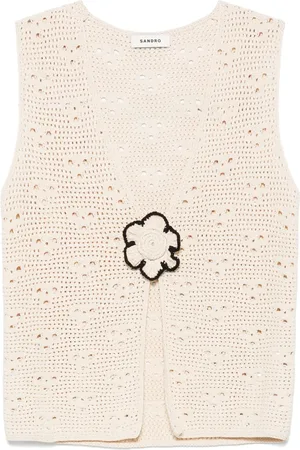Sandro Crochet vest