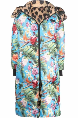 Philipp Plein Iconic Plein reversible hooded coat