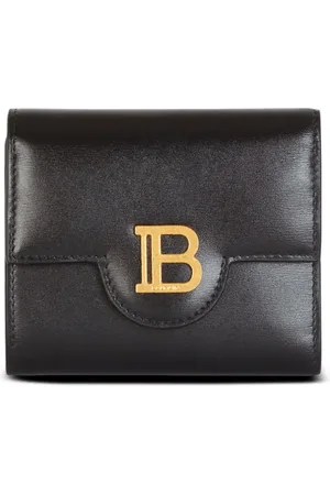 Balmain B-Buzz trifold leather wallet