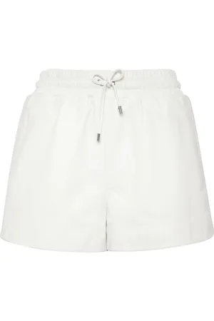 Philipp Plein Logo-plaque leather shorts