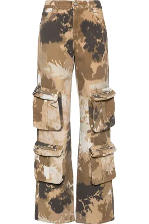 BLUMARINE Chin?? camouflage-print cargo jeans