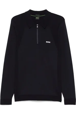 HUGO BOSS Rubberised-logo polo shirt
