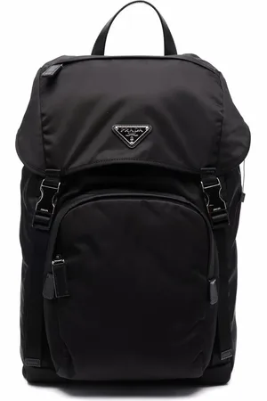 Prada Triangle plaque backpack