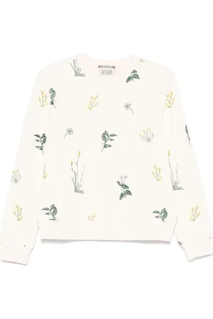 Scotch&Soda Floral-embroidered sweatshirt