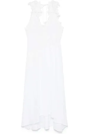 Maurizio Mykonos Lace-detail maxi dress