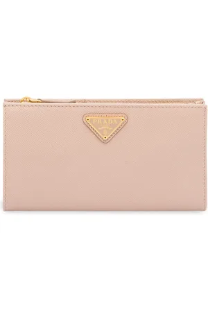 Prada Logo plaque wallet