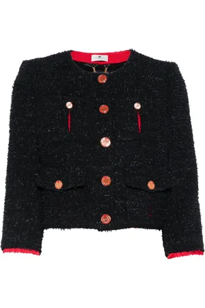 Elisabetta Franchi Cropped tweed jacket