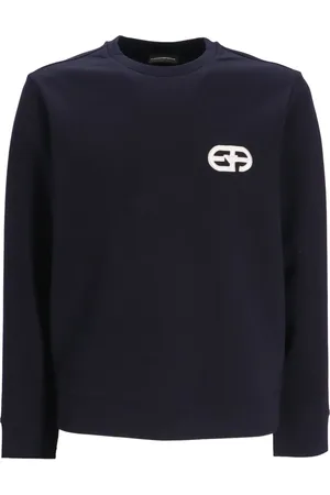 Emporio Armani Logo-patch long-sleeve sweatshirt