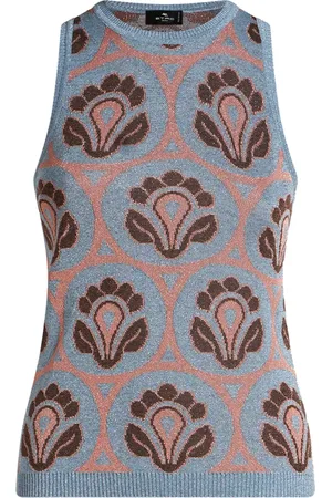 Etro Aurea-jacquard knitted top