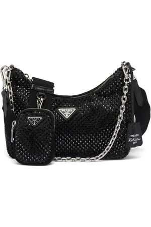 Prada Re-Edition 2005 crystal-embellished shoulder bag