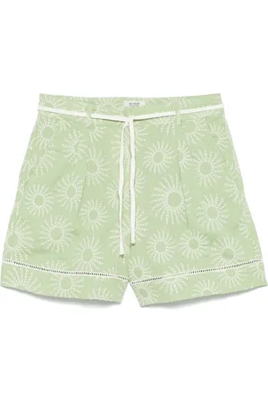 Scotch&Soda Floral-embroidery shorts