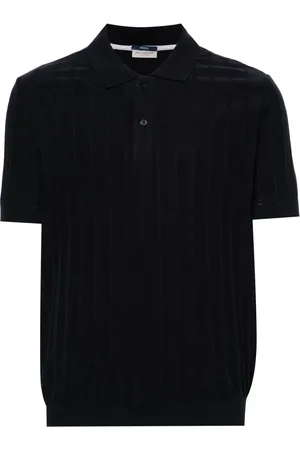 Paul & Shark Ribbed fine-knit polo shirt