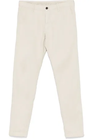 Incotex Piqu??-weave chino trousers