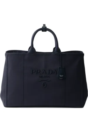 Prada Logo-embossed tote bag