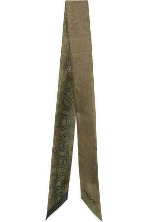 Salvatore Ferragamo Snake-print neckerchief
