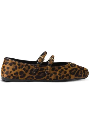 Prada Leopard-print ballerina flats