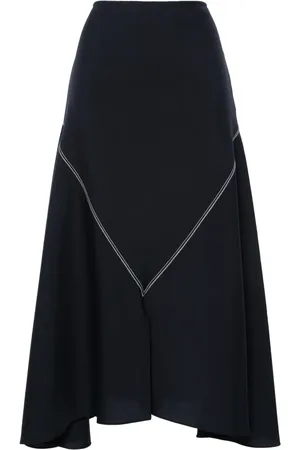 Marni High-waist midi asymmetric skirt