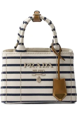 Prada Striped canvas mini bag