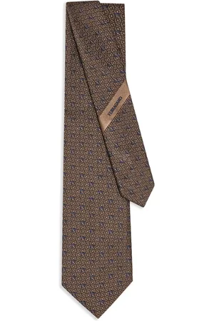 Salvatore Ferragamo Gancini jacquard tie