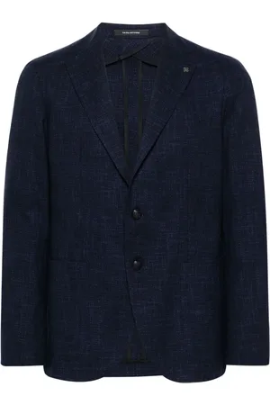 TAGLIATORE Textured wool-blend blazer