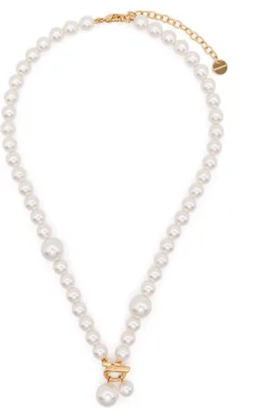 Salvatore Ferragamo Pearl-embellished necklace