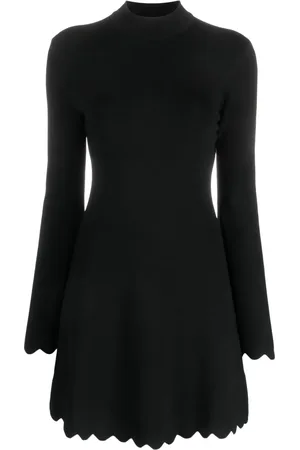 Twin-Set Cut-out high-neck minidress