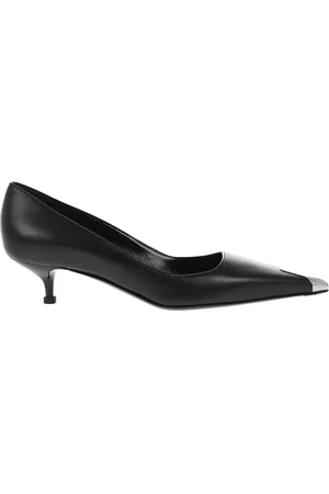 Alexander McQueen Metallic-toe pumps
