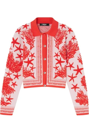 VERSACE Barocco Sea polo cardigan