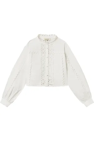 Twin-Set Lattice-detail blouse