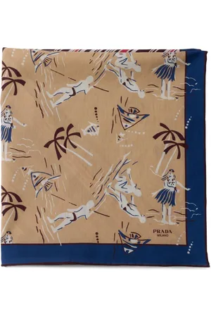 Prada Printed silk scarf