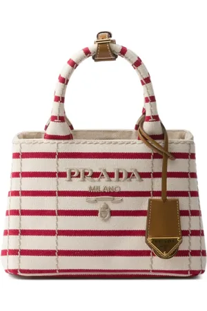Prada Striped canvas mini bag