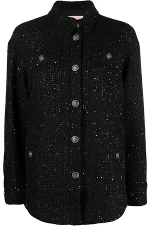 Twin-Set Sequin-embellished boucl?? jacket