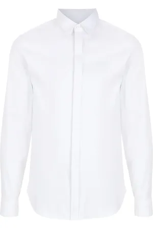 Armani Exchange Slim-cut tailored long-sleeve shirt