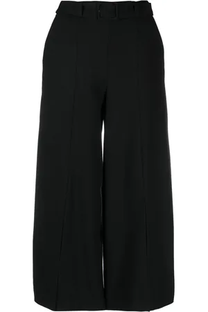 Twin-Set Logo-plaque high-waisted trousers