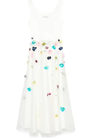 Viktor & Rolf Embroidered A-line maxi dress