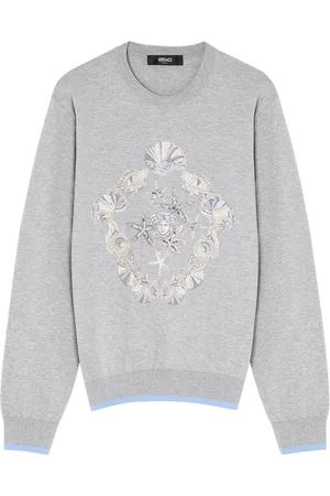 VERSACE Shell Blasone embroidered sweater