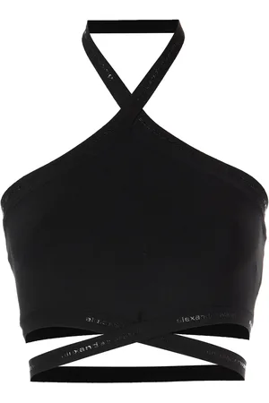 Alexander Wang Halterneck crossed logo vest