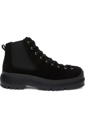 Jil Sander Lace-up suede sneakers