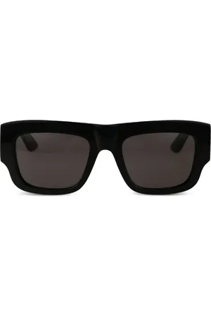 Alexander McQueen Logo-print square-frame sunglasses