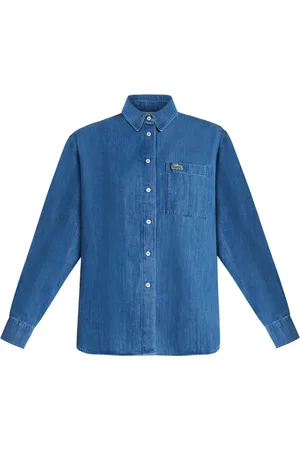 Lacoste Logo-appliqu?? denim shirt